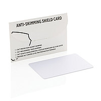 Защитная карта Anti-skimming, белый; , Длина 8,6 см., ширина 5,4 см., высота 0,2 см., диаметр 0 см., P820.523