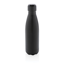 Вакуумная бутылка из нержавеющей стали с крышкой в тон, черный, , высота 25,8 см., диаметр 6,7 см., P436.461