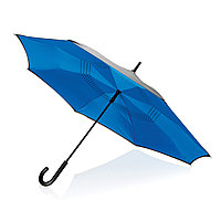 Механический двусторонний зонт 23”, синий, синий, , ширина 4,5 см., высота 85 см., диаметр 115 см., P850.095