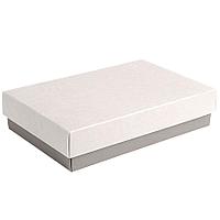 Коробка подарочная CRAFT BOX, 17,5*11,5*4 см, серый, белый, картон, Серый, -, 32006 29 01