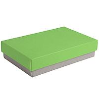 Коробка подарочная CRAFT BOX, 17,5*11,5*4 см, серый, зеленое яблоко, картон, Серый, -, 32006 29 18