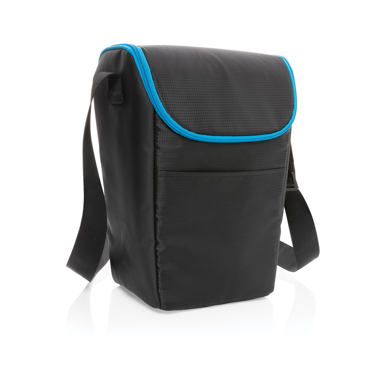 Компактная сумка-холодильник Explorer, черный; синий, Длина 23 см., ширина 15 см., высота 32 см., диаметр 0