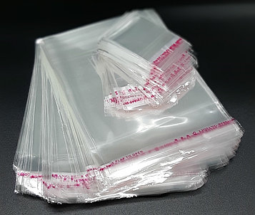 Пакетики упаковочные с клейкой лентой (6*8+2 см), уп. 200 штук