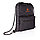 Светоотражающий рюкзак на шнурке из RPET AWARE™, черный; , Длина 34 см., ширина 14 см., высота 44 см., диаметр, фото 6