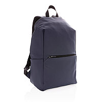 Рюкзак для ноутбука из гладкого полиуретана, 15.6", темно-синий; , Длина 31 см., ширина 15 см., высота 45 см.,