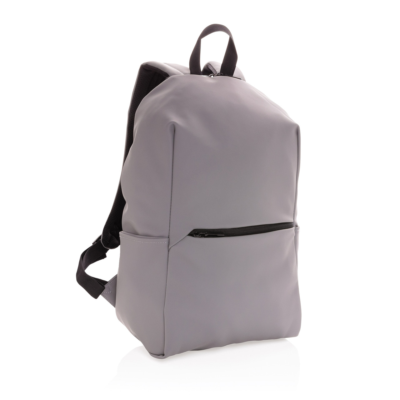 Рюкзак для ноутбука из гладкого полиуретана, 15.6", серый; , Длина 31 см., ширина 15 см., высота 45 см.,