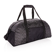 Светоотражающая спортивная сумка из RPET AWARE™, черный, Длина 52 см., ширина 26 см., высота 25 см., P707.081