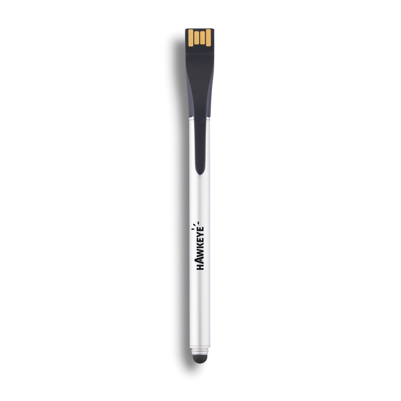 Ручка-стилус Point | 01 с флешкой на 4 ГБ, черный; серебряный, Длина 14,5 см., ширина 1 см., высота 1 см., - фото 3 - id-p69073927