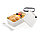 Контейнер для еды со столовым прибором из PP, белый; , Длина 19 см., ширина 11,4 см., высота 5,4 см., диаметр, фото 2