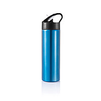 Спортивная бутылка для воды с трубочкой, 500 мл, синий, синий; , , высота 22,5 см., диаметр 6 см., P433.165