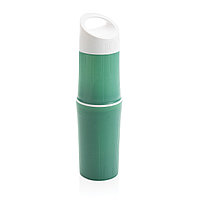 Органическая бутылка для воды BE O, зеленый; , Длина 6,1 см., ширина 6,1 см., высота 24 см., диаметр 6,8 см.,