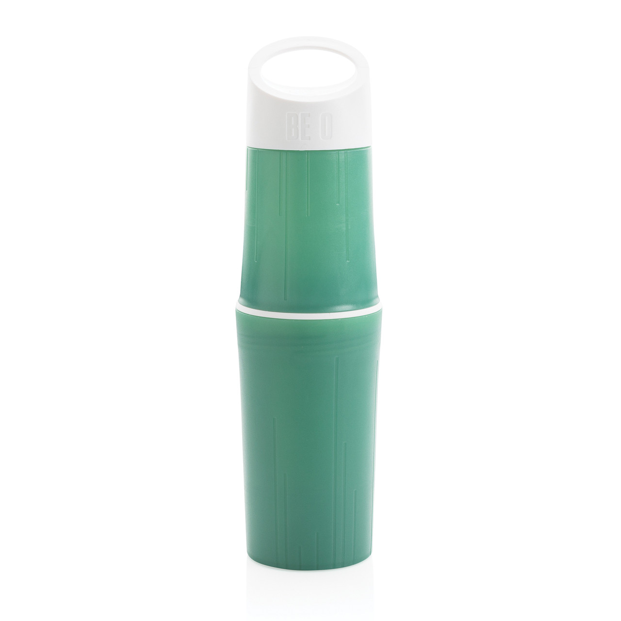 Органическая бутылка для воды BE O, зеленый; , Длина 6,1 см., ширина 6,1 см., высота 24 см., диаметр 6,8 см., - фото 2 - id-p90029029