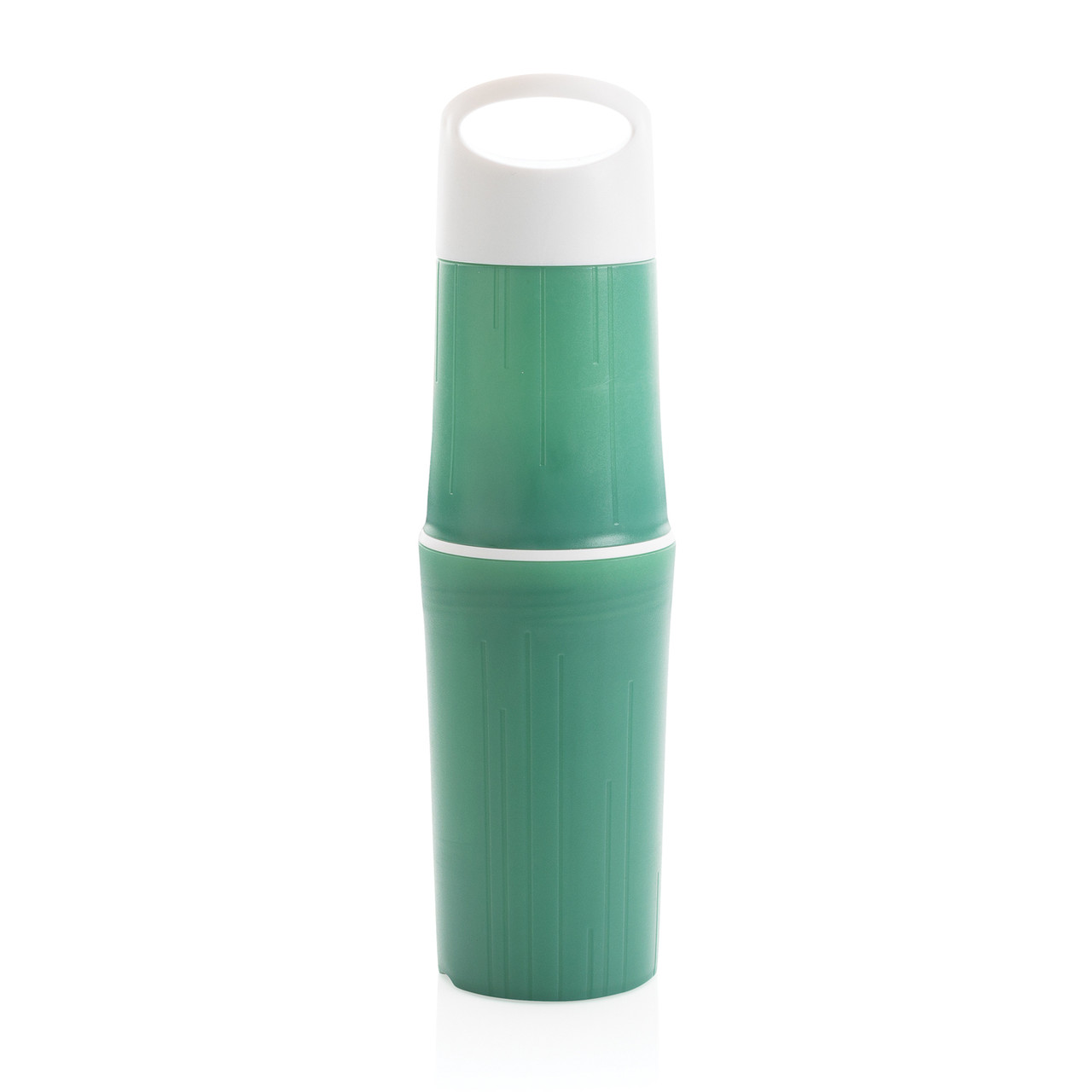 Органическая бутылка для воды BE O, зеленый; , Длина 6,1 см., ширина 6,1 см., высота 24 см., диаметр 6,8 см., - фото 4 - id-p90029029