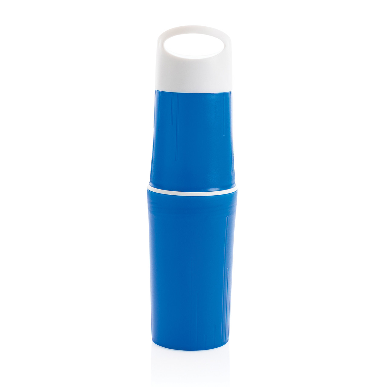 Органическая бутылка для воды BE O, синий; , Длина 6,1 см., ширина 6,1 см., высота 24 см., диаметр 6,8 см., - фото 4 - id-p90029030