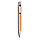 Бамбуковая ручка Bamboo, коричневый; серебряный, Длина 1 см., ширина 1 см., высота 13,7 см., диаметр 1,1 см.,, фото 3