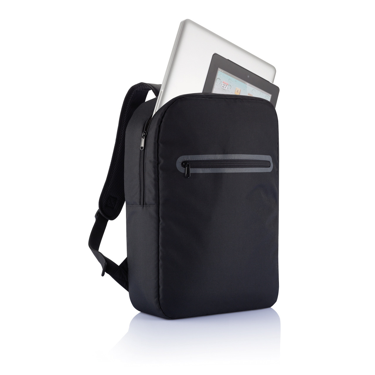 Рюкзак для ноутбука London, черный; , Длина 11 см., ширина 30 см., высота 42 см., диаметр 0 см., P705.031 - фото 3 - id-p69074054