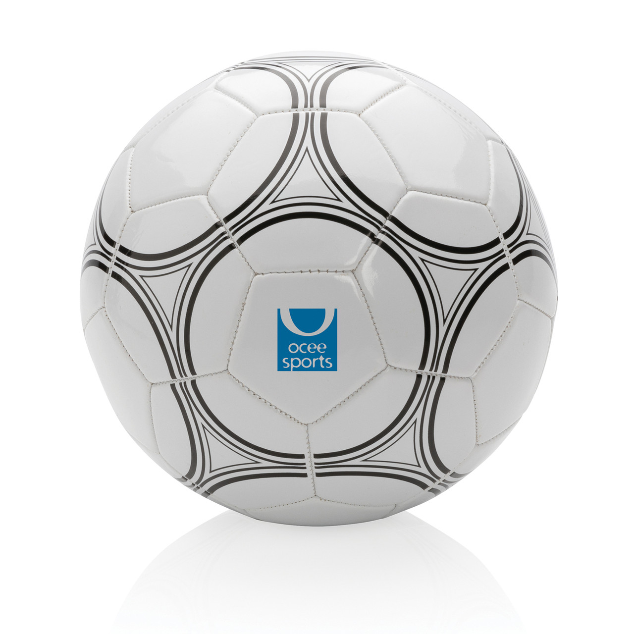 Футбольный мяч 5 размера, белый; , , высота 21,5 см., диаметр 21,5 см., P453.403 - фото 3 - id-p91482134