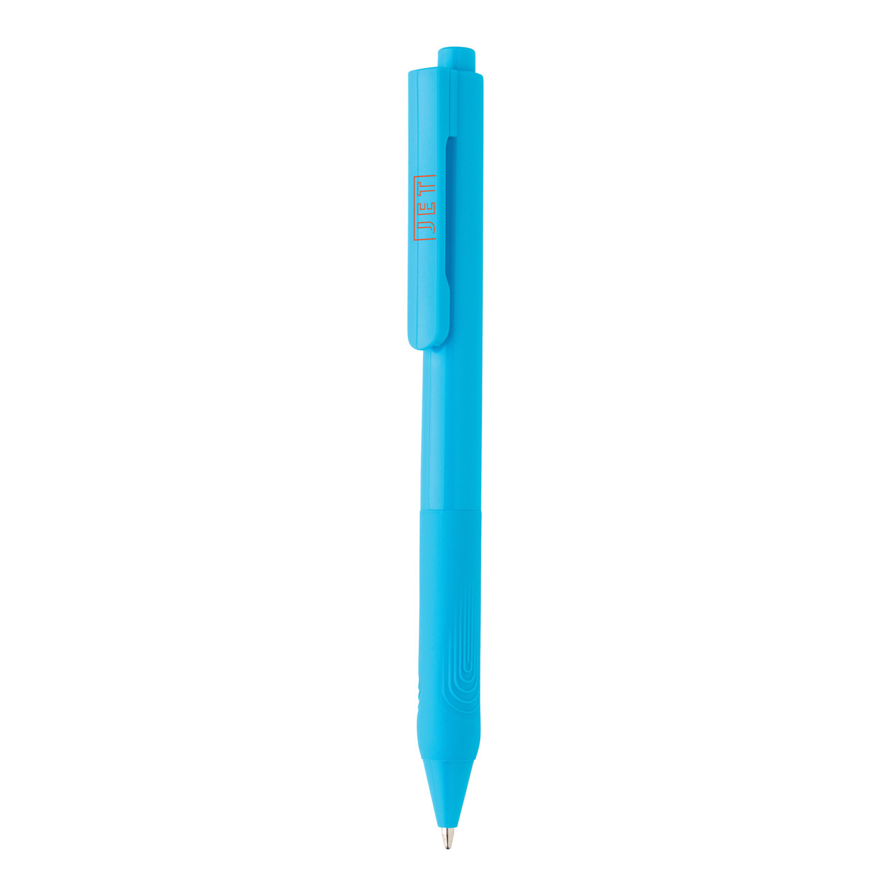 Ручка X9 с глянцевым корпусом и силиконовым грипом, синий; , , высота 14,3 см., диаметр 1,1 см., P610.825 - фото 4 - id-p92274186