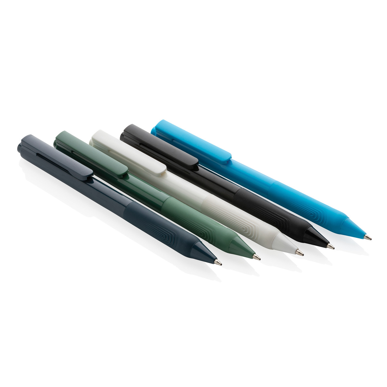 Ручка X9 с глянцевым корпусом и силиконовым грипом, синий; , , высота 14,3 см., диаметр 1,1 см., P610.825 - фото 5 - id-p92274186