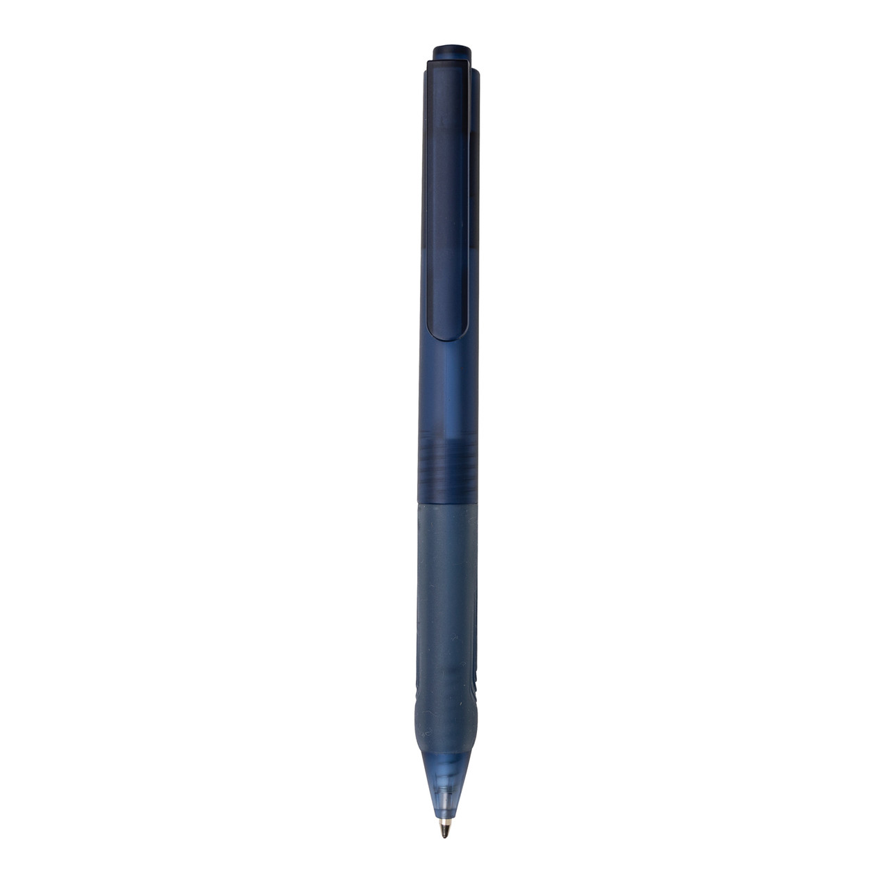 Ручка X9 с матовым корпусом и силиконовым грипом, темно-синий; , , высота 14,3 см., диаметр 1,1 см., P610.799 - фото 2 - id-p92274193