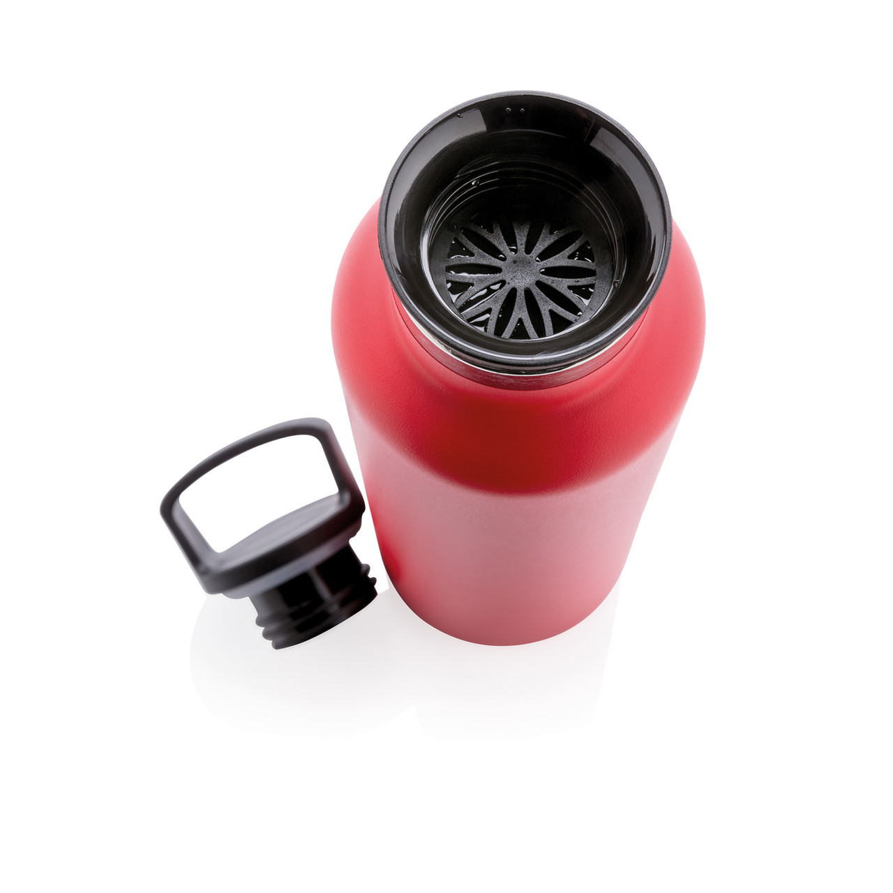 Герметичная вакуумная бутылка, красный; , , высота 27,5 см., диаметр 7,3 см., P436.664 - фото 3 - id-p69074156