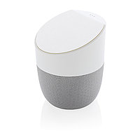 Колонка с беспроводным зарядным устройством Home, белая, белый; серебряный, , высота 10,8 см., диаметр 9 см.,
