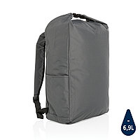 Легкий рюкзак роллтоп Impact из RPET AWARE™, темно-серый; , Длина 31,5 см., ширина 14,5 см., высота 46 см.,