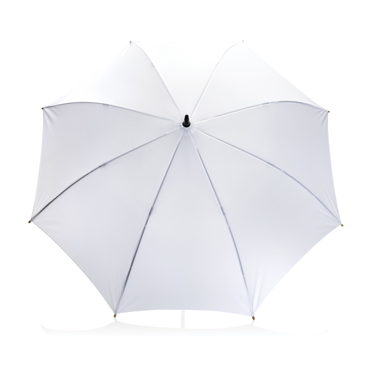 Автоматический зонт-трость с бамбуковой рукояткой Impact из RPET AWARE , d103 см , белый; , , высота 79,5 см., - фото 2 - id-p93533576