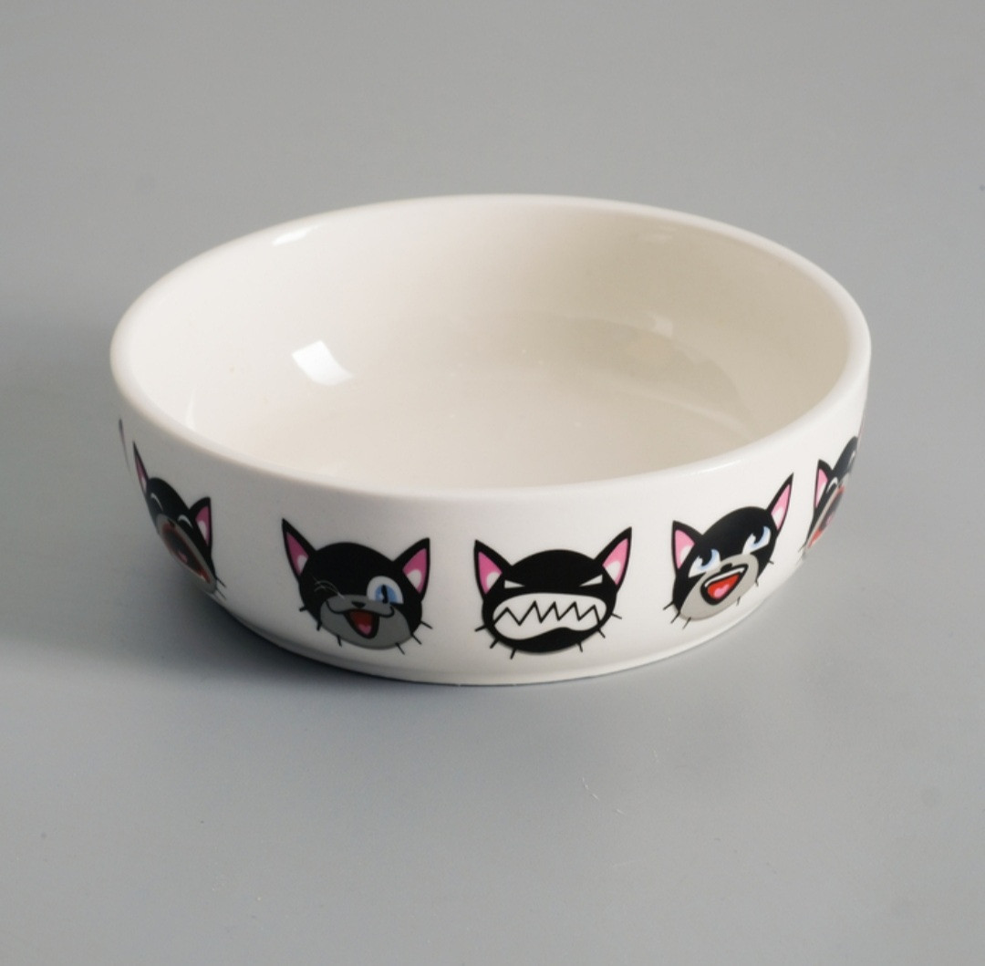 Миска керамика для кошек Эмоджи