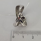 Серебряное кольцо  Гранат Aquamarine 6592303.5 покрыто  родием коллекц. Лагуна, фото 3