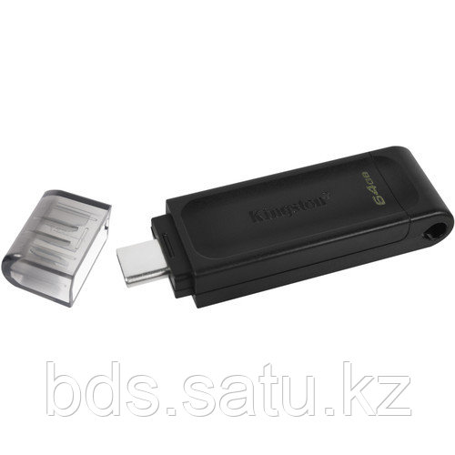 Флеш-накопитель Kingston 64Gb USB-C 3.2 Data Traveler 70 (Black)