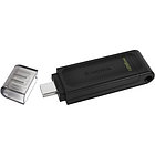 Флеш-накопитель Kingston 128Gb USB-C 3.2 Data Traveler 70 (Black)