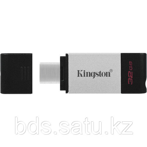 Флэш-накопитель Kingston 32Gb USB-C 3.2 Data Traveler 80 (Silver-Black)