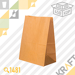 Delivery Bag, Крафт 260x150x340 (70гр) (450шт/уп)