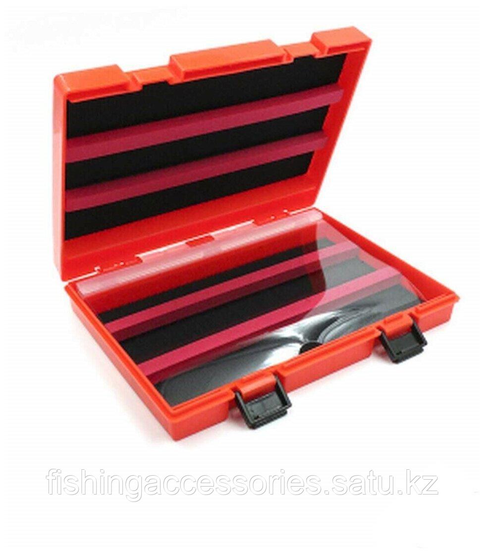 Коробка для микроблесен Namazu Pro TiA TAKE-BAIT Case-Book, 200х145х34 мм (NPT-CASE-01) оранжевый пластик - фото 1 - id-p99618157
