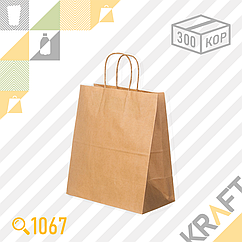 Бумажный пакет Retail Bag, Крафт 240x140x280 (70гр) (300шт/уп)