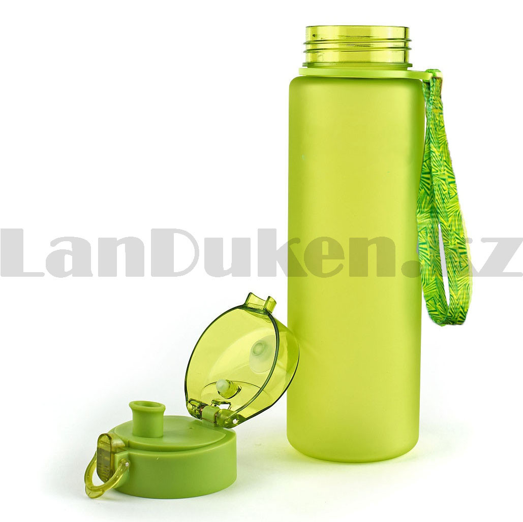 Бутылочка для воды пластиковая с поилкой 500 мл зеленая - фото 9 - id-p100449486