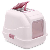 Био-Туалет для кошек Imac Eazy Cat с фильтром и совочком (нежно розовый)
