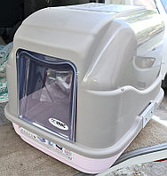 Био-Туалет для кошек Imac Eazy Cat с фильтром и совочком (серо-бежевый)