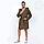 DOMTEKC Халат банный мужской с капюшоном, коричневый , размер 5XL, фото 2