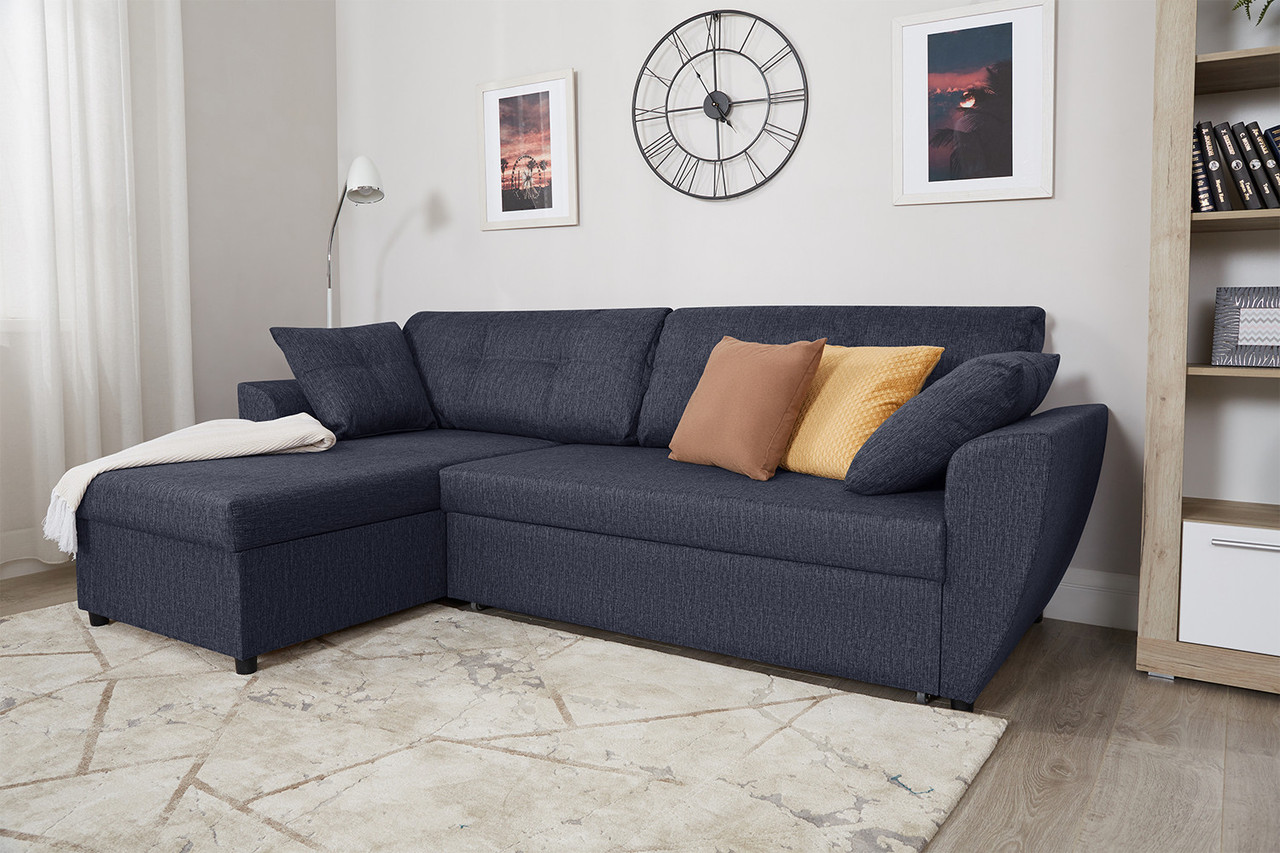 Угловой диван-кровать Марли, Синий - фото 2 - id-p100458041