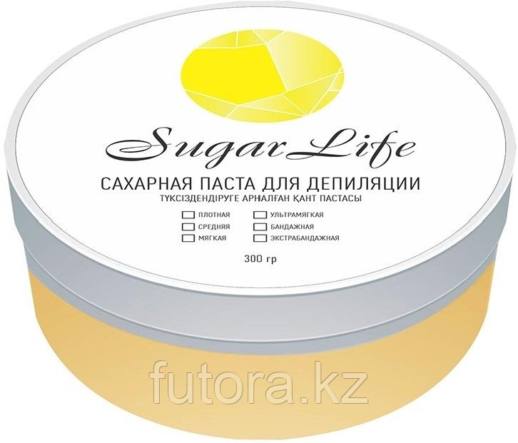Паста для сахарной депиляции, плотная, SUGAR LIFE, 0.3 кг