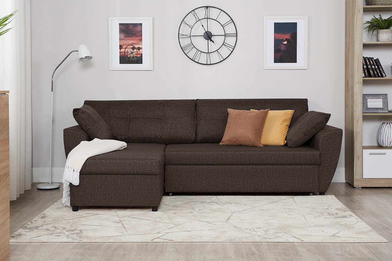Угловой диван-кровать Марли, Кофейный - фото 3 - id-p100458071