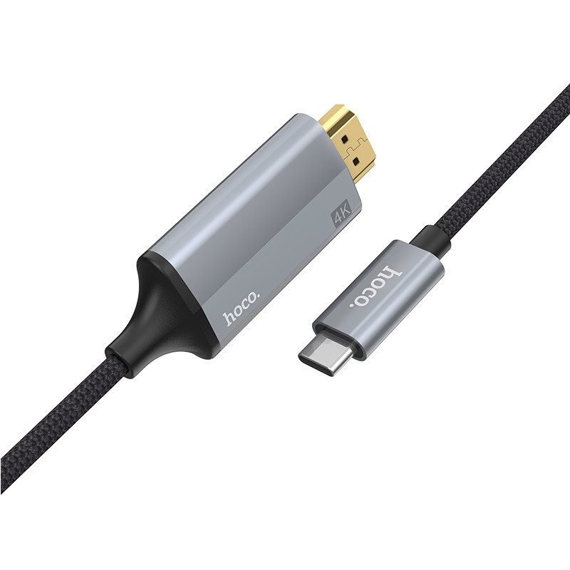 HDMI кабель видеоадаптер Type-C to HDMI cable adapter, HOCO UA13 - фото 2 - id-p100458186