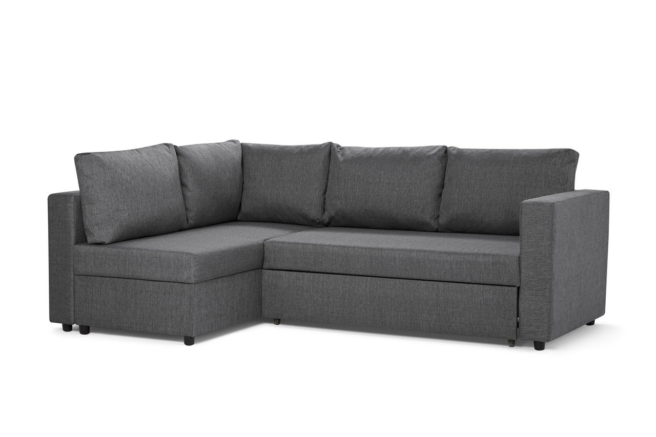 Угловой диван-кровать Мансберг, Тёмно-серый - фото 1 - id-p100458501