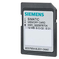 SIMATIC S7, карта памяти для S7-1X00 CPU/SINAMICS, 3,3 В FLASH, 12 Мбайт, Siemens 6ES7954-8LE03-0AA0