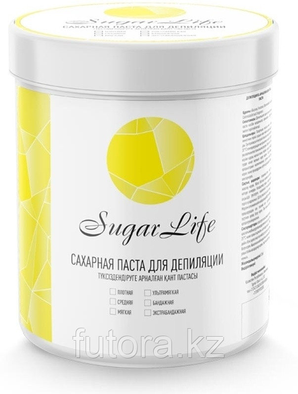 Паста для сахарной депиляции, средняя, SUGAR LIFE, 0.75 кг