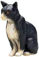 Mojo Фигурка Кошка черно-белая сидит, 3 см.
