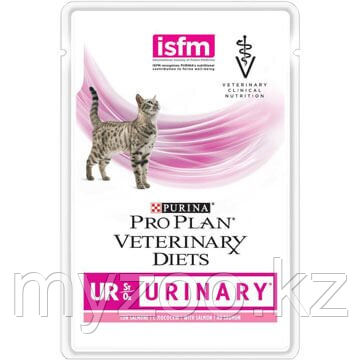 Pro Plan VETERINARY DIETS URINARY для кошек при болезни мочевыводящих путей с лососем, 85гр - фото 1 - id-p100463155