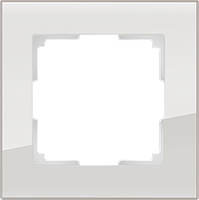 Рамка на 1 пост /WL01-Frame-01 (дымчатый, стекло)